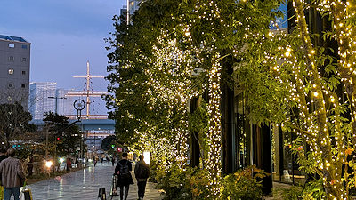 ▲東京都港区海岸１丁目周辺