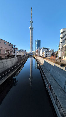 逆さスカイツリー