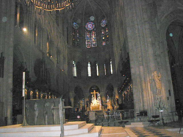 ノートルダム寺院の祭壇