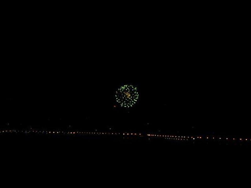 新年のお祝いの花火