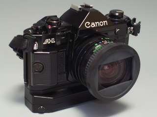 Canon A-1, PowerWinder A2 with 20mm